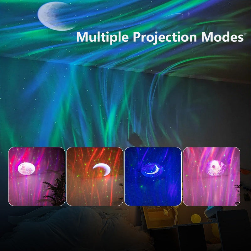 Aurora & Starry Sky Projection Bluetooth Speaker (with Ambient Light)