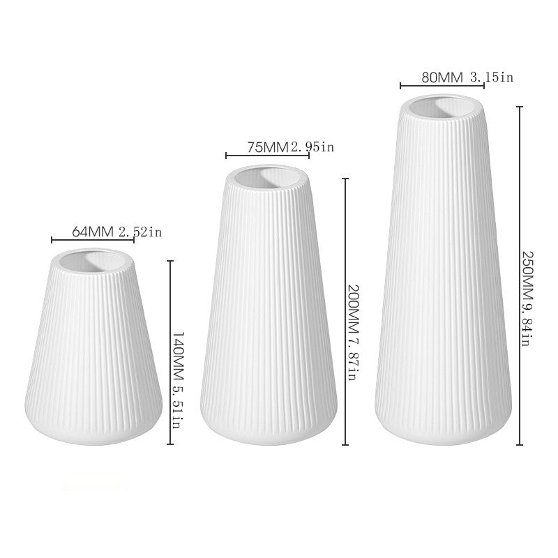 Solid-color vase