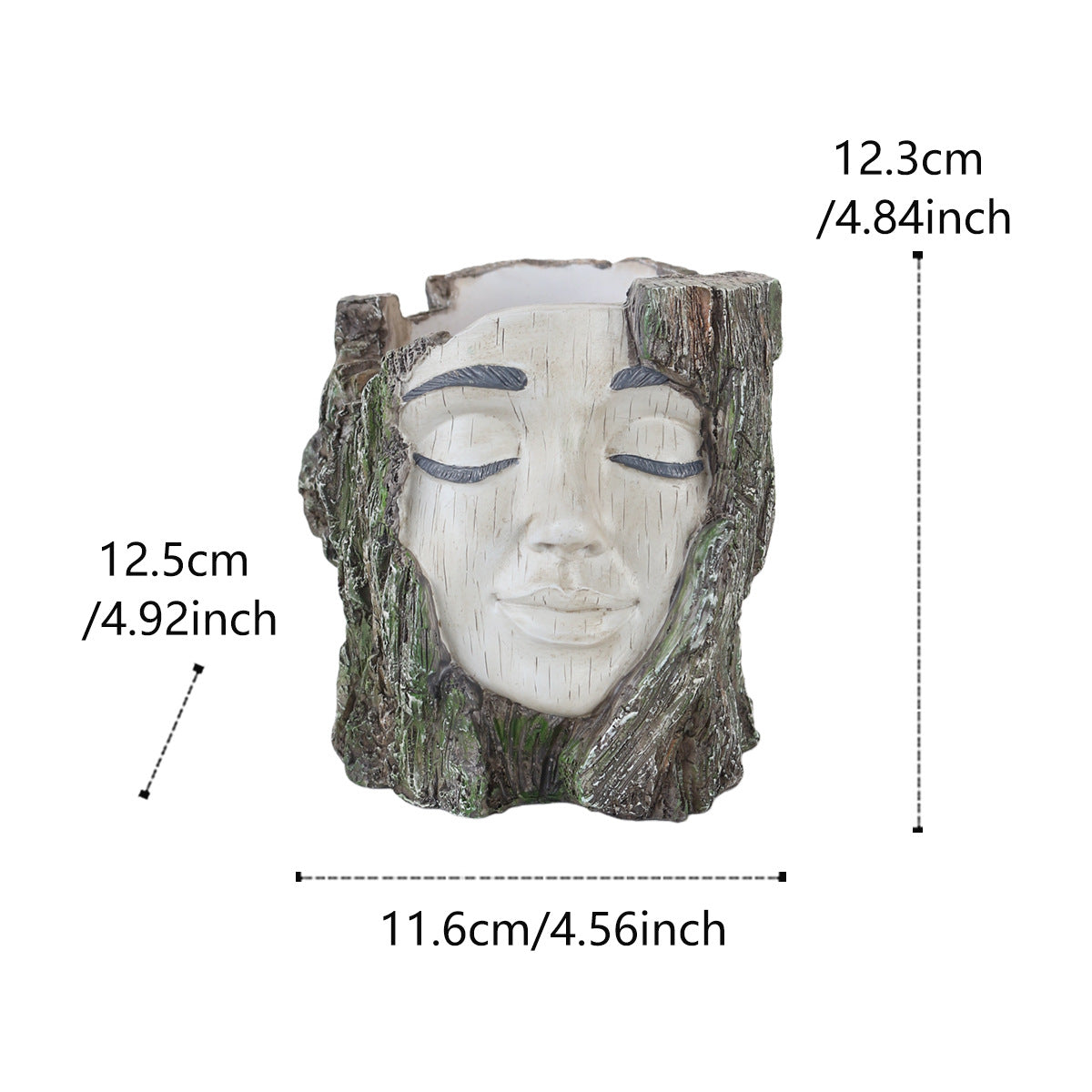 "Goddess, Please Close Your Eyes" — Face-Shaped Planter