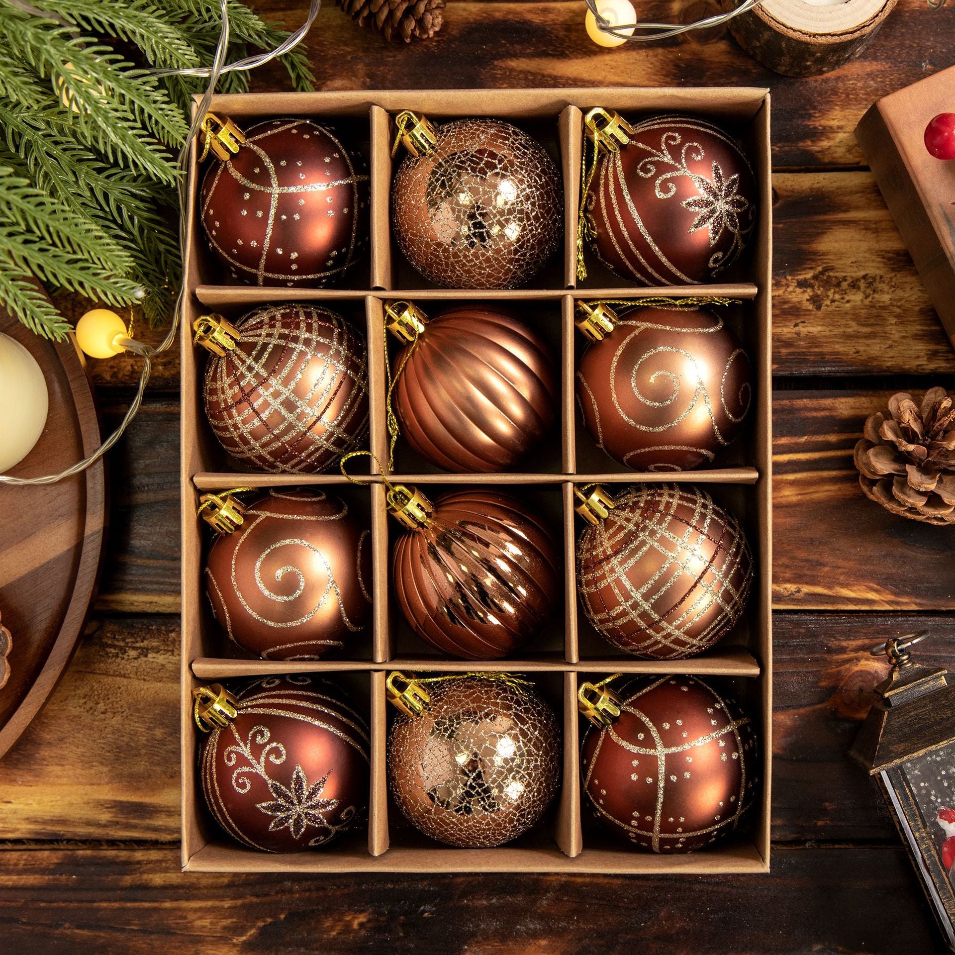 Hand-painted decorative Christmas ball ornament
