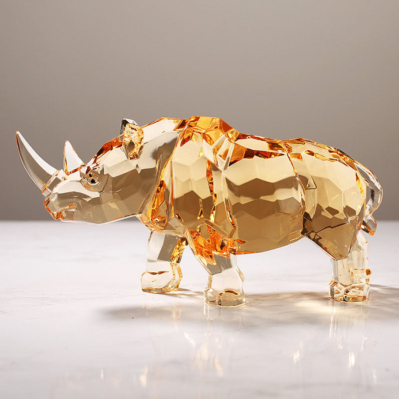 Dazzling Crystal Rhinoceros – Symbol of Strength & Resilience