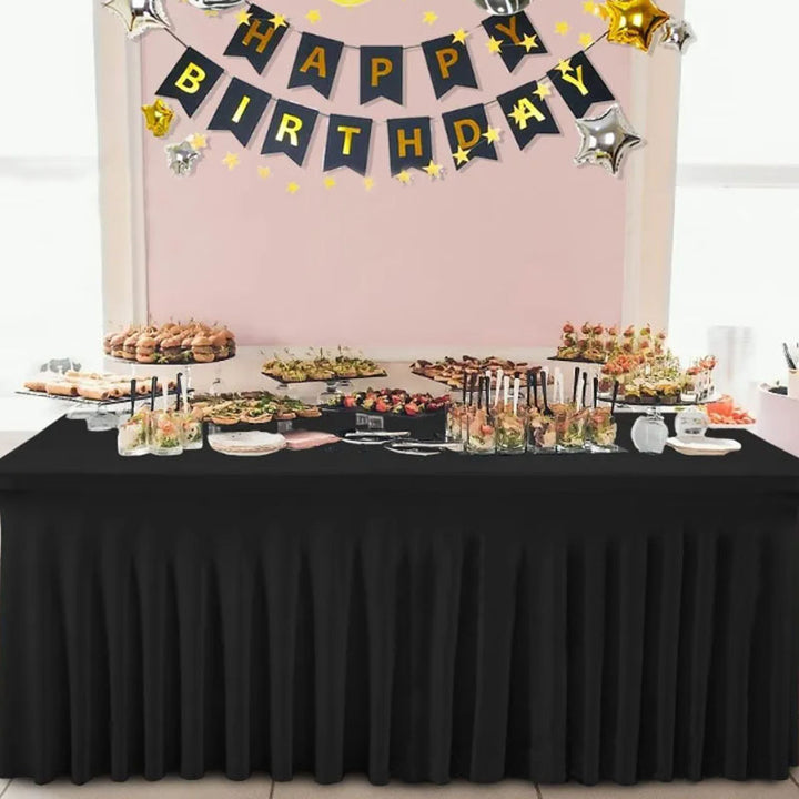 Stretch table cover: dust-proof and durable—an ideal choice for parties