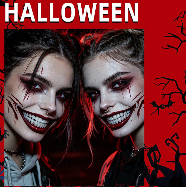 Spooky Waterproof "Big Mouth" Party Makeup Stickers