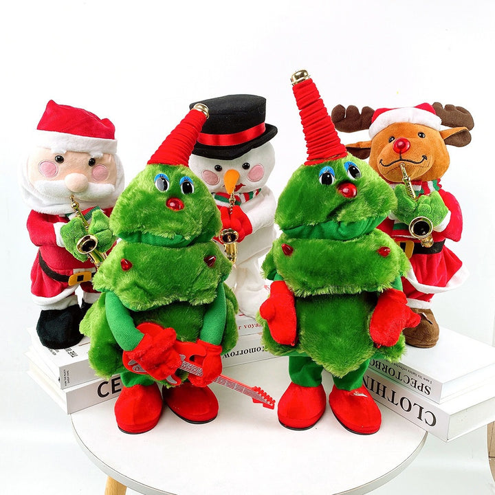 Electric swaying plush toy that sings and dances