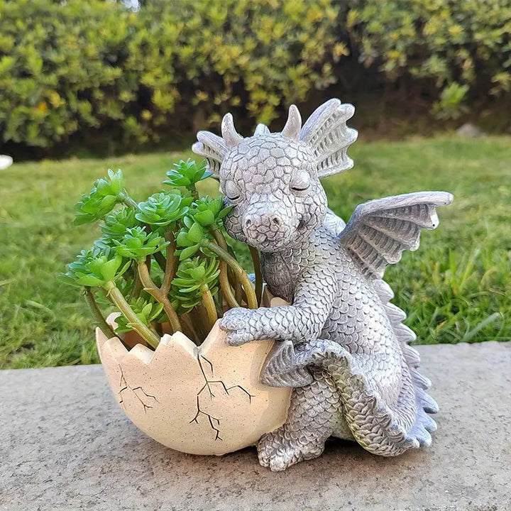 Fun Dinosaur Resin Planter