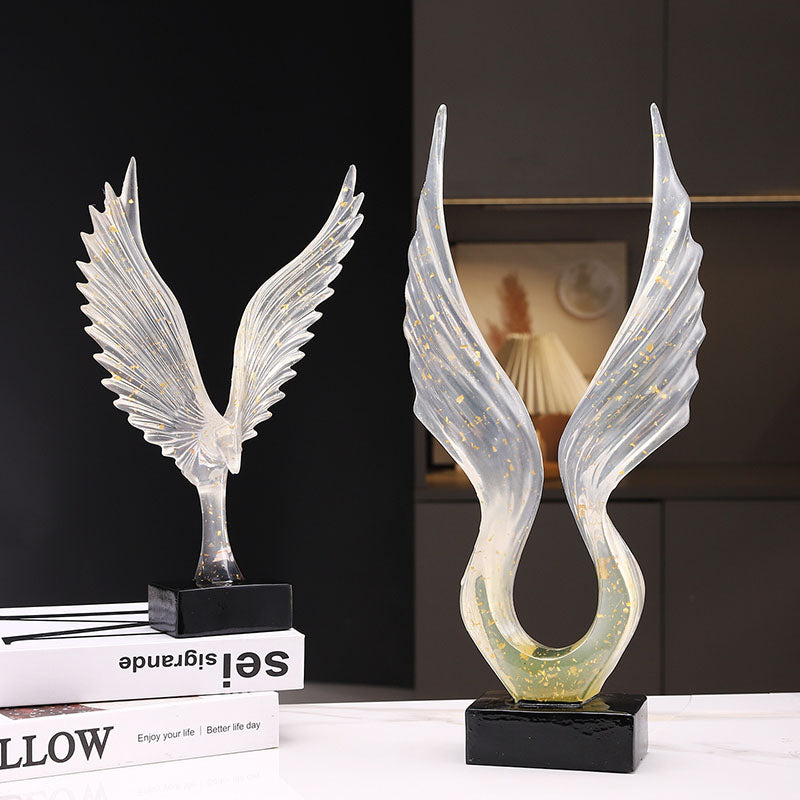 Exquisite Semi-Transparent Gold Leaf Home Decor Ornament