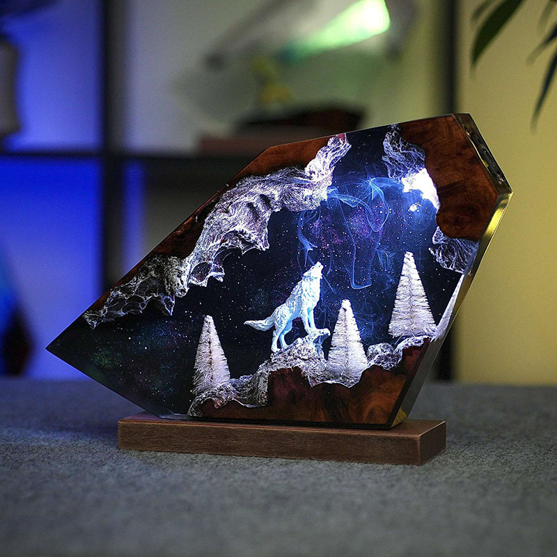 Winter Forest Snow Wolf Decorative Gift