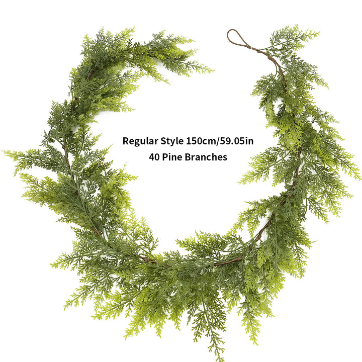 Real-touch cedar garland for holiday decoration
