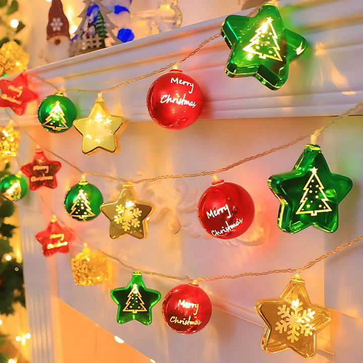 LED Electroplated Hanging Christmas Decorative Light
