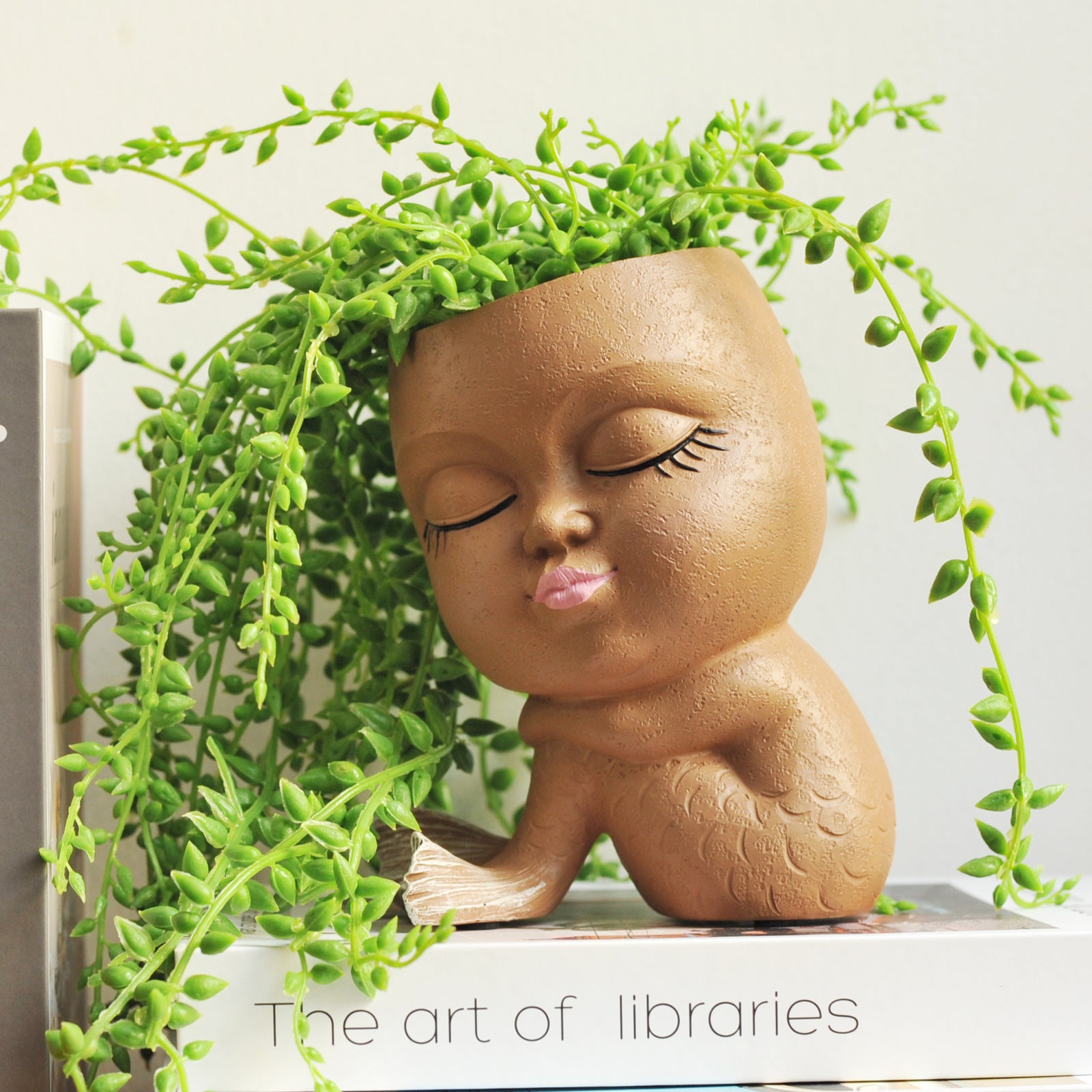 Cute Mermaid Flower Pot Ornament