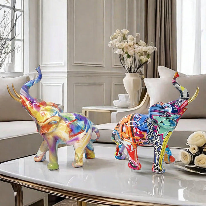 Best-selling creative graffiti-style elephant ornament