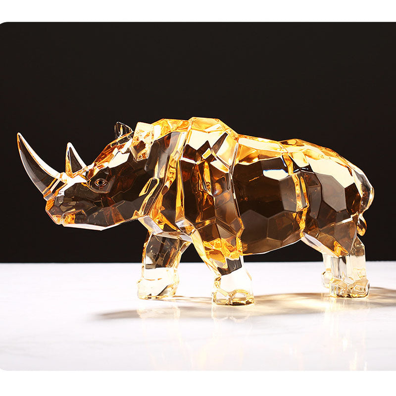 Dazzling Crystal Rhinoceros – Symbol of Strength & Resilience