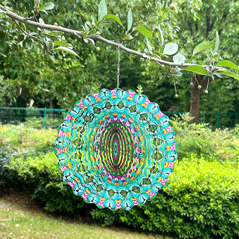 Visual 3D Rotating Metal Wind Chime Ornament (1) —Buy 1 Get 2 Free
