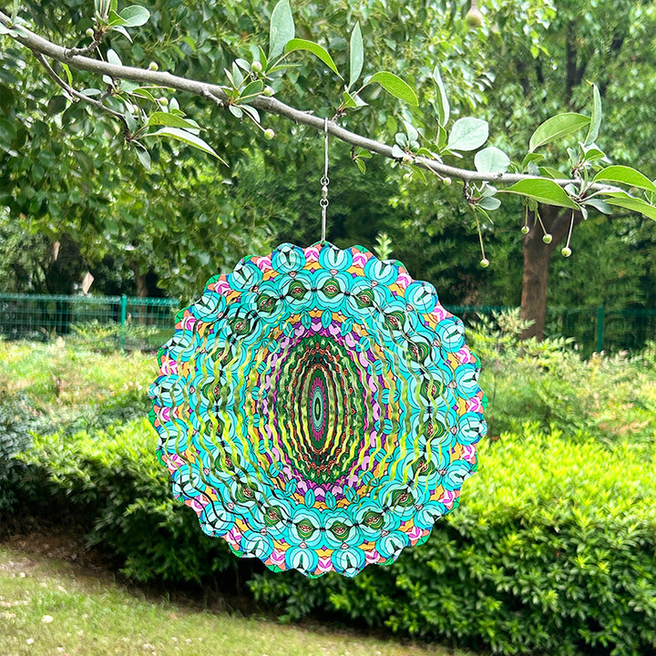Visual 3D Rotating Metal Wind Chime Ornament (1) —Buy 1 Get 2 Free