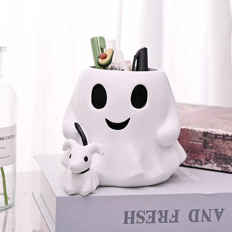 New Resin Ghost Couple Planter Ornament