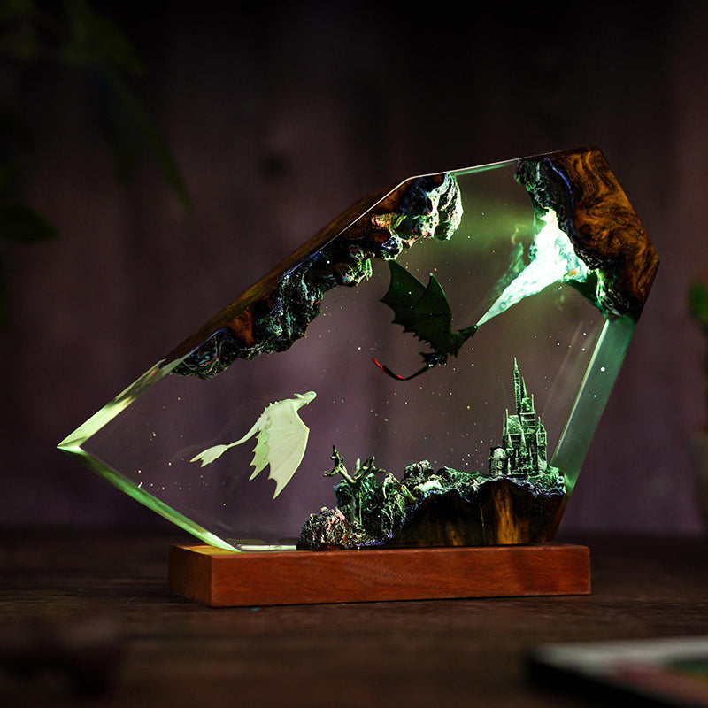 Wrath of Light Epoxy Resin Lamp