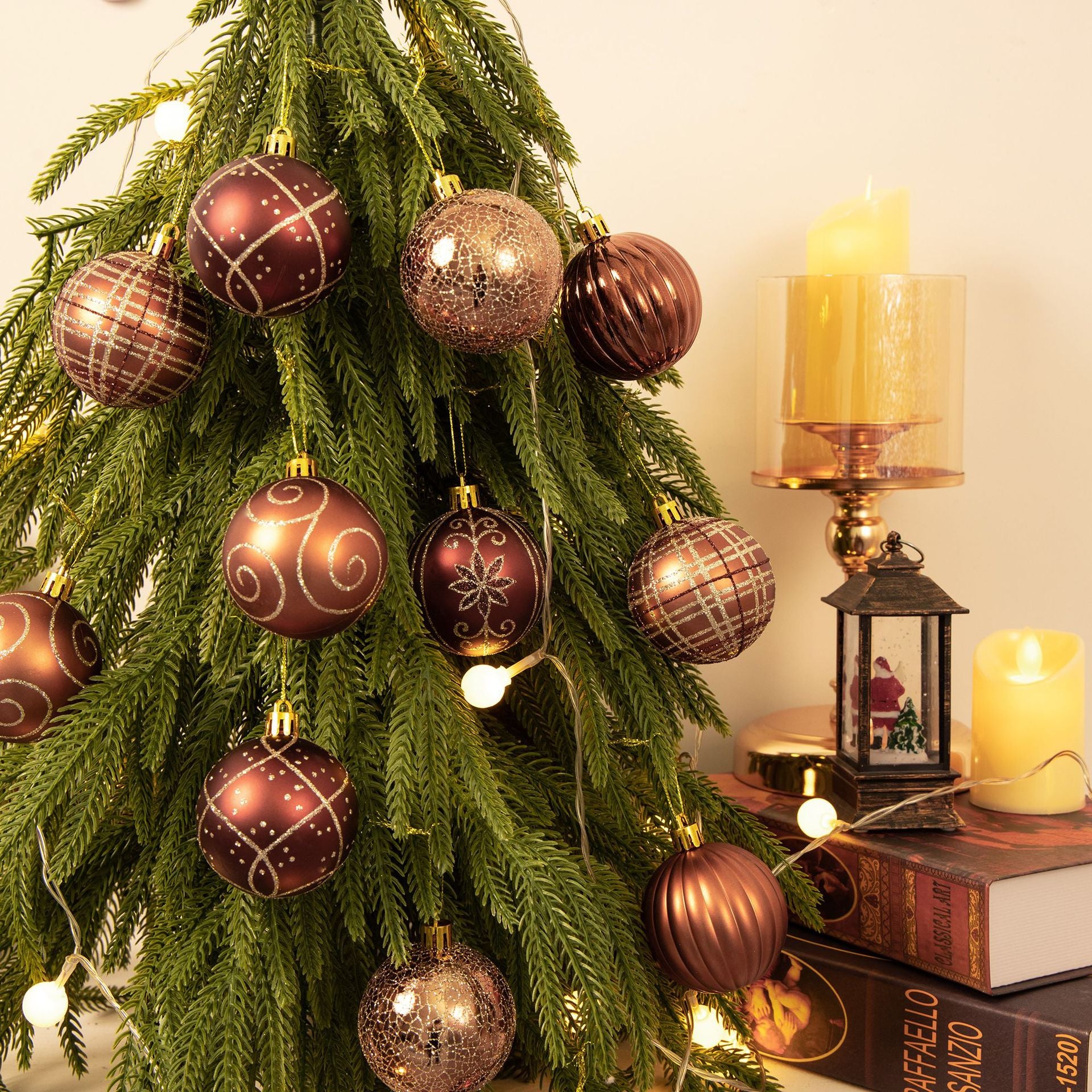 Hand-painted decorative Christmas ball ornament