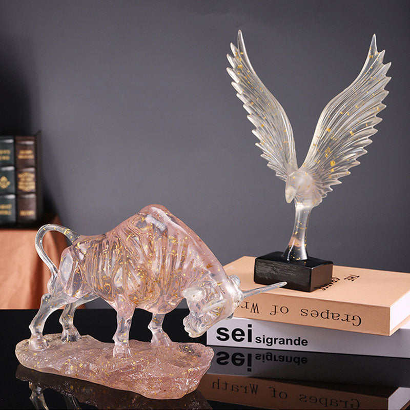 Exquisite Semi-Transparent Gold Leaf Home Decor Ornament
