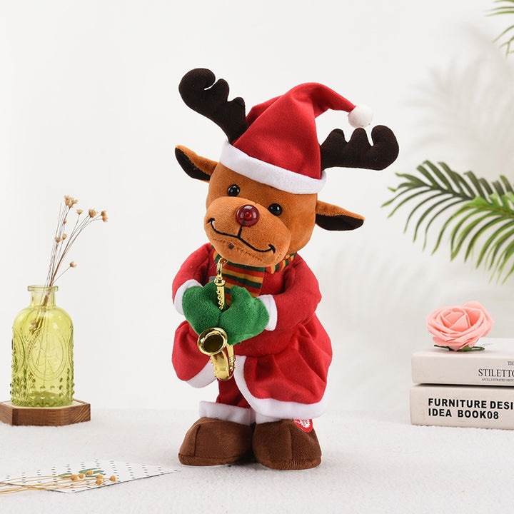 Electric swaying plush toy that sings and dances