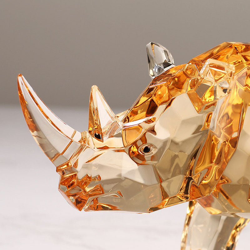 Dazzling Crystal Rhinoceros – Symbol of Strength & Resilience