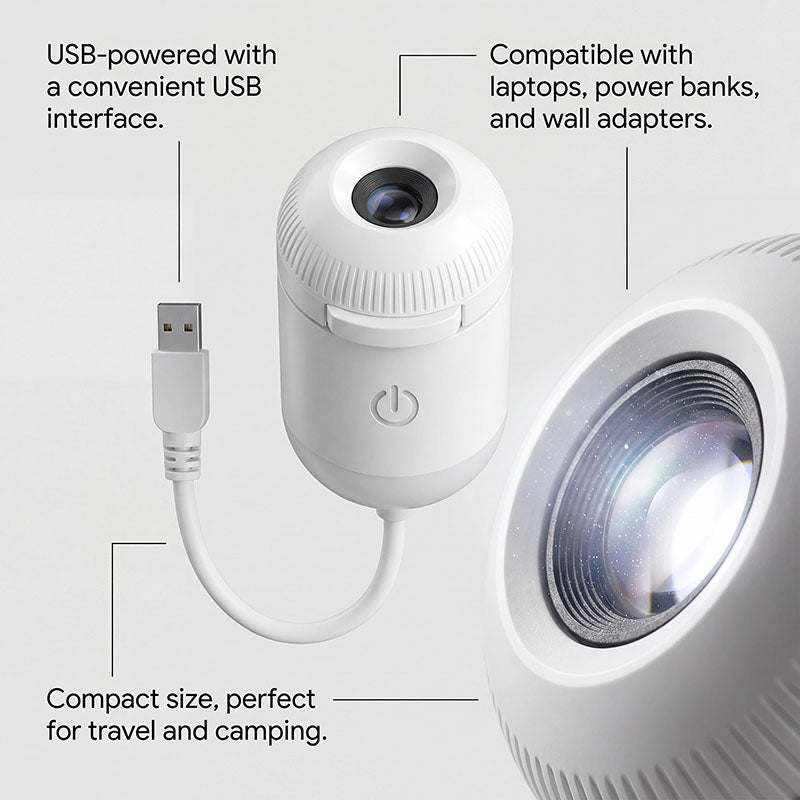 Mini Projector: Sleep Aid and Starry Sky Ambient Light