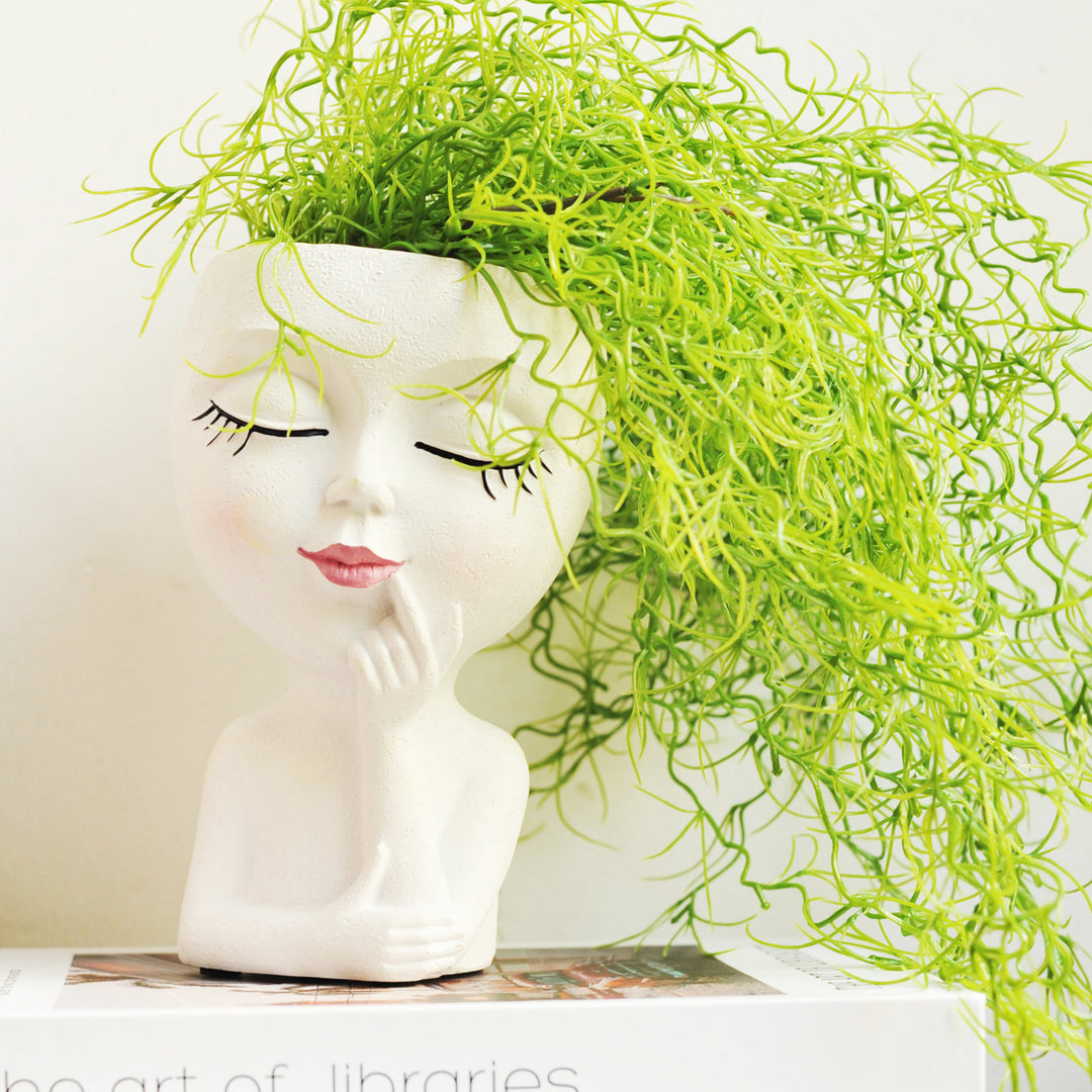 Face-Shaped Planter Ornament