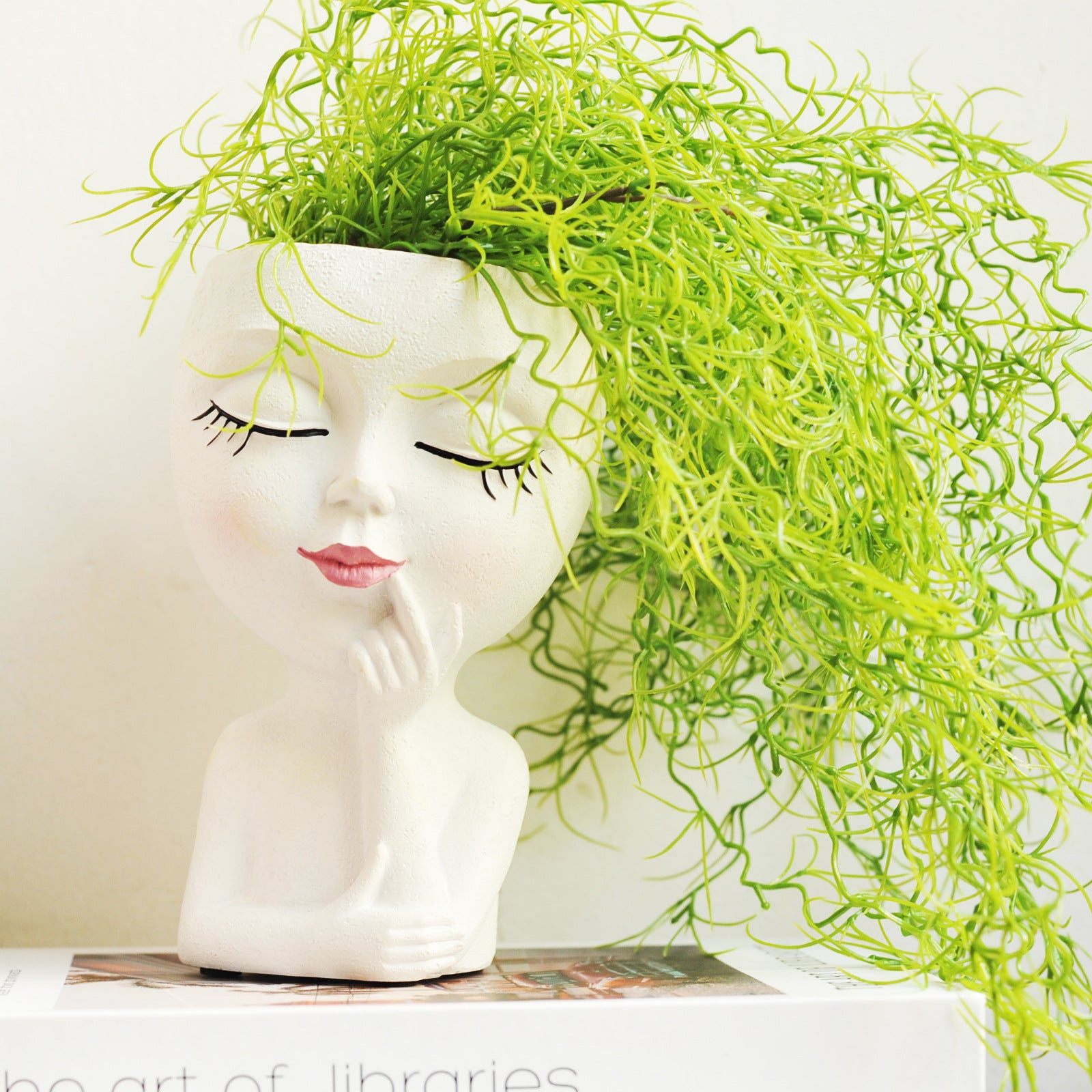 Face-Shaped Planter Ornament