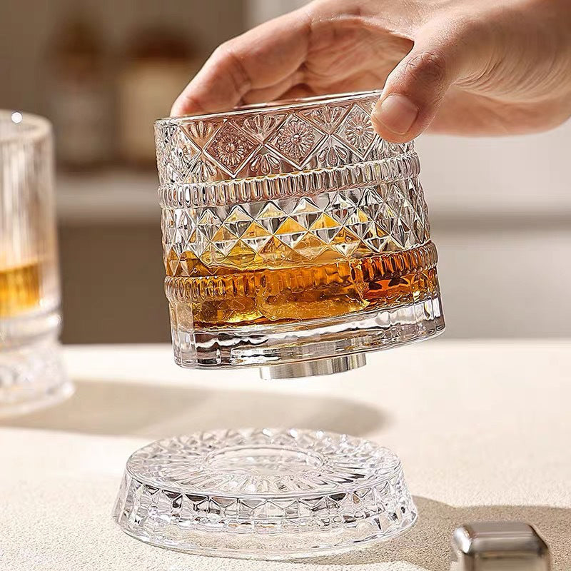 Creative and Stylish Rotating Whiskey Glass