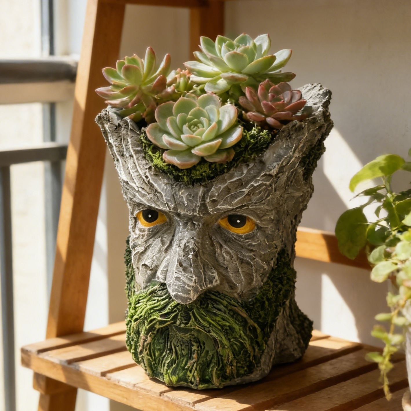 Whimsical "Old Man" Planter — Home Potted Plant Decor