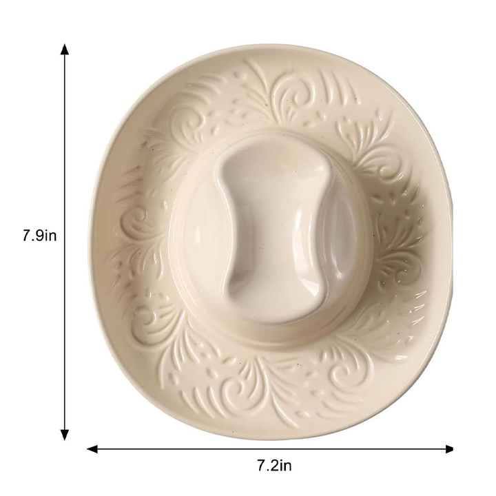 Creative Ceramic Cowboy Hat Wall-Mounted Vase