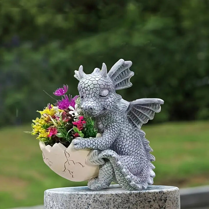 Fun Dinosaur Resin Planter