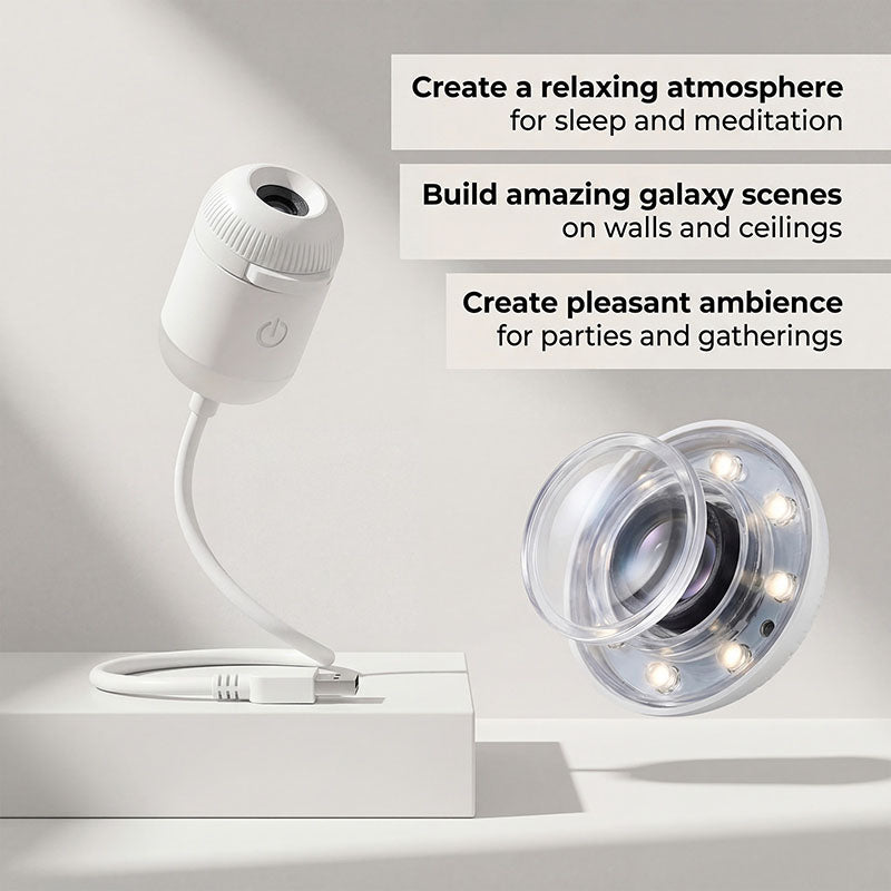 Mini Projector: Sleep Aid and Starry Sky Ambient Light