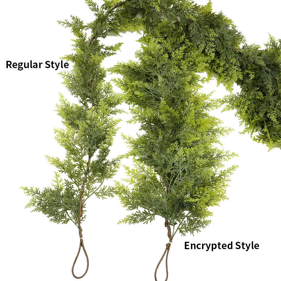 Real-touch cedar garland for holiday decoration