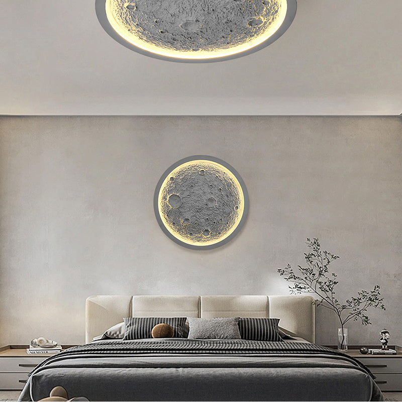 Creative Moon-Shaped LED Ceiling Light