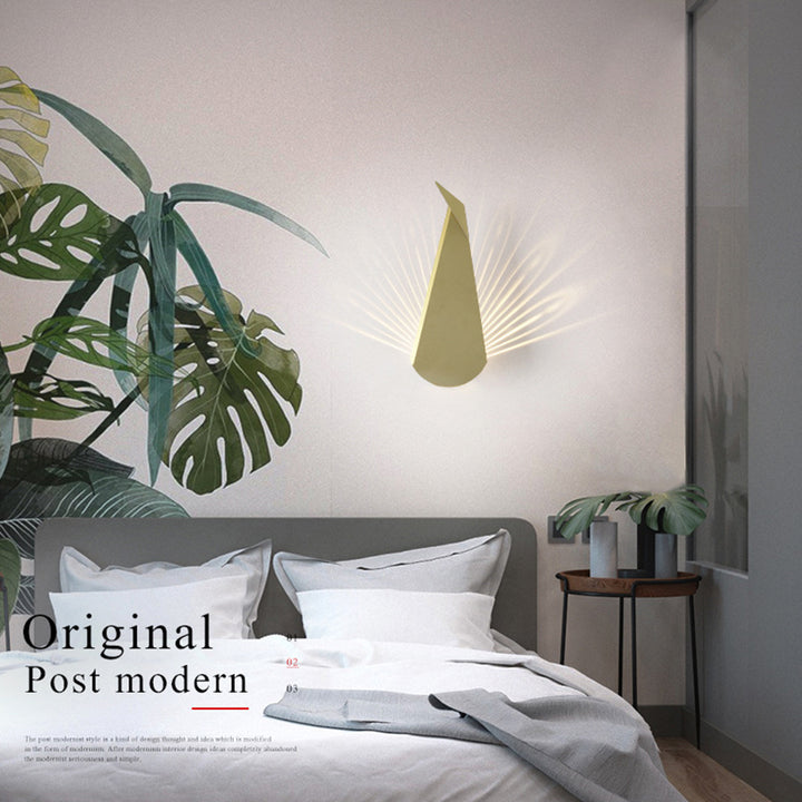 Creative LED Peacock Wall Lamp