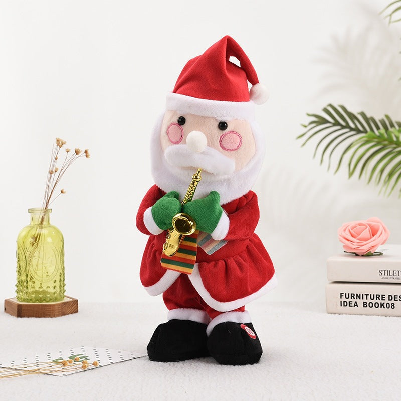 Electric swaying plush toy that sings and dances