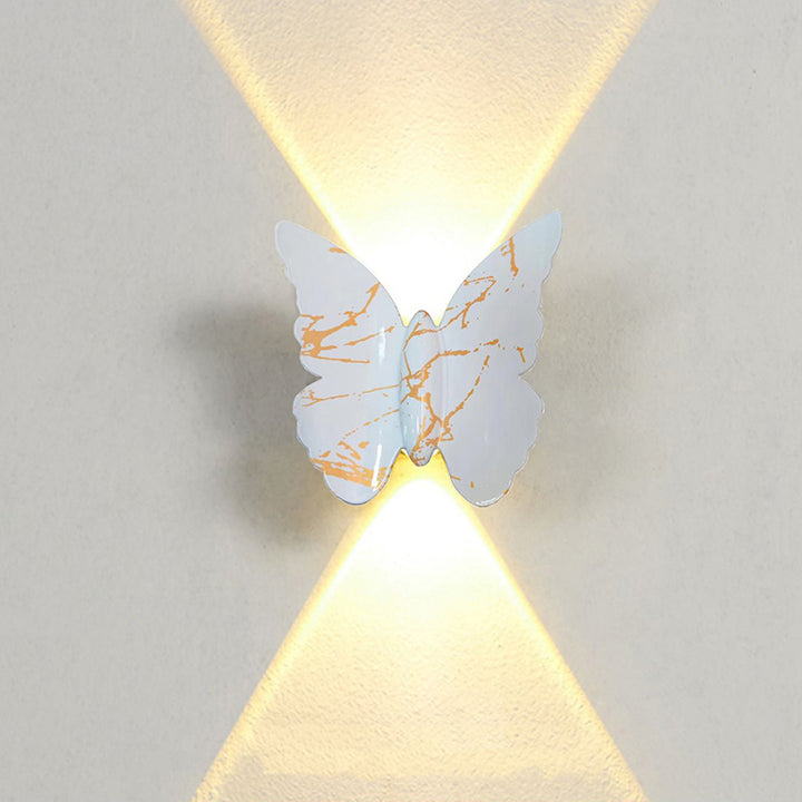 Aluminum Waterproof Outdoor LED Butterfly-Shaped Wall Light