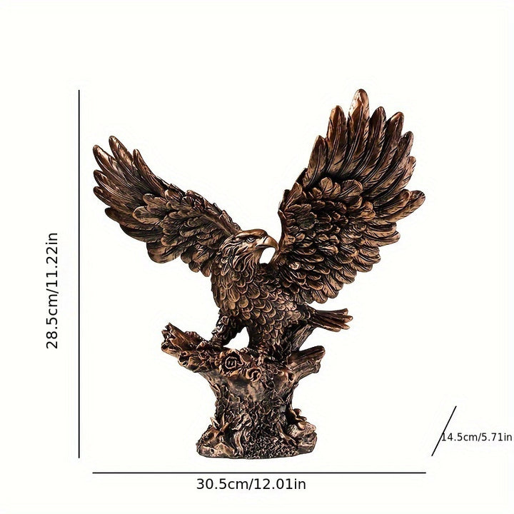 Resin Statue of a Soaring Eagle – Decorative Gift