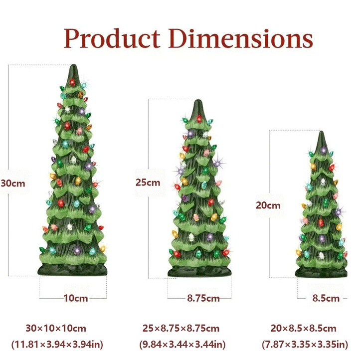 Light-up Christmas tree ornaments