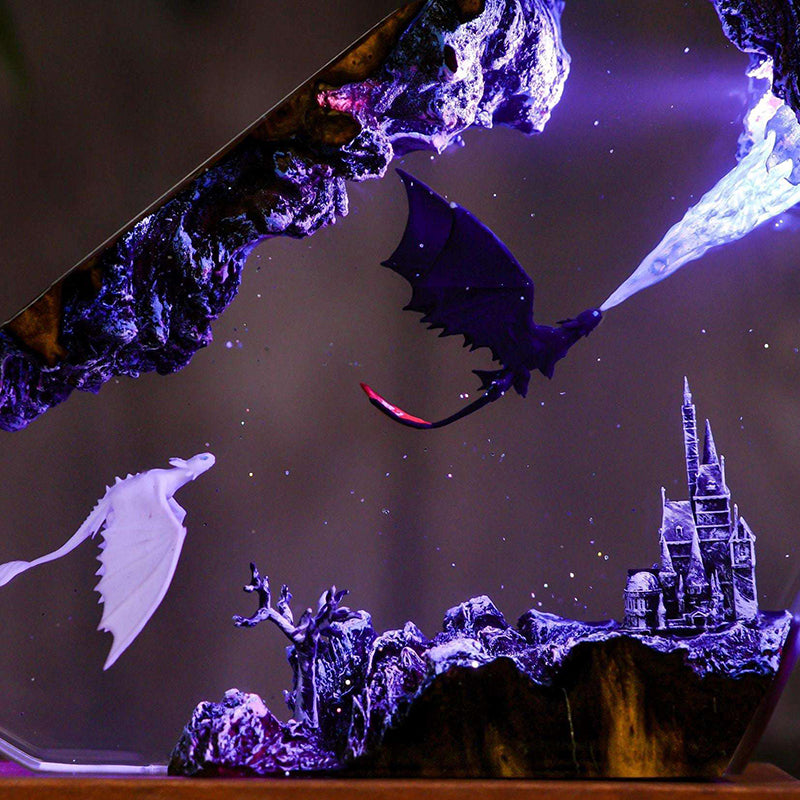 Wrath of Light Epoxy Resin Lamp