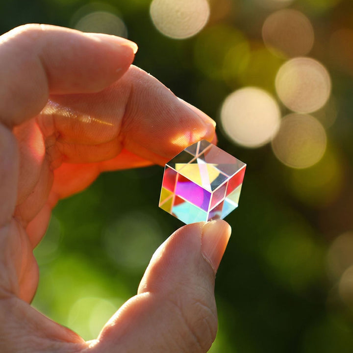 Crystal Cube Prism Light and Shadow Mirror
