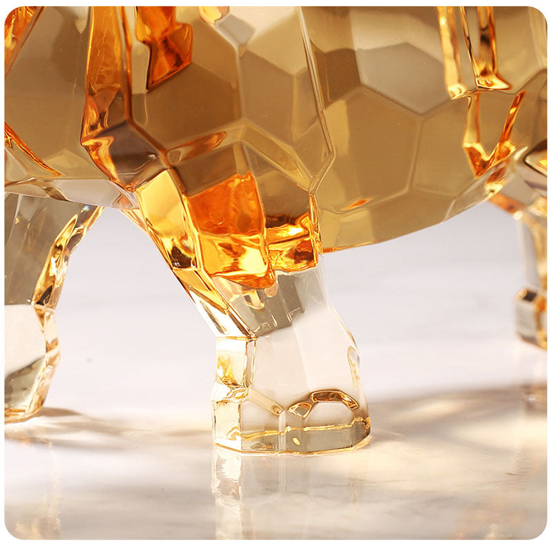 Dazzling Crystal Rhinoceros – Symbol of Strength & Resilience