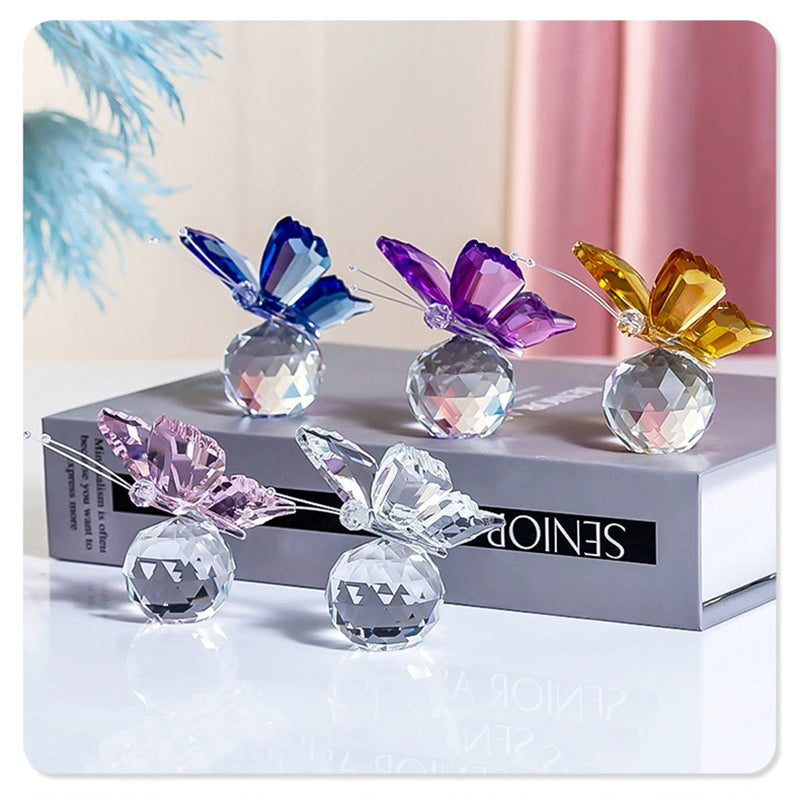 Small crystal butterfly ornament
