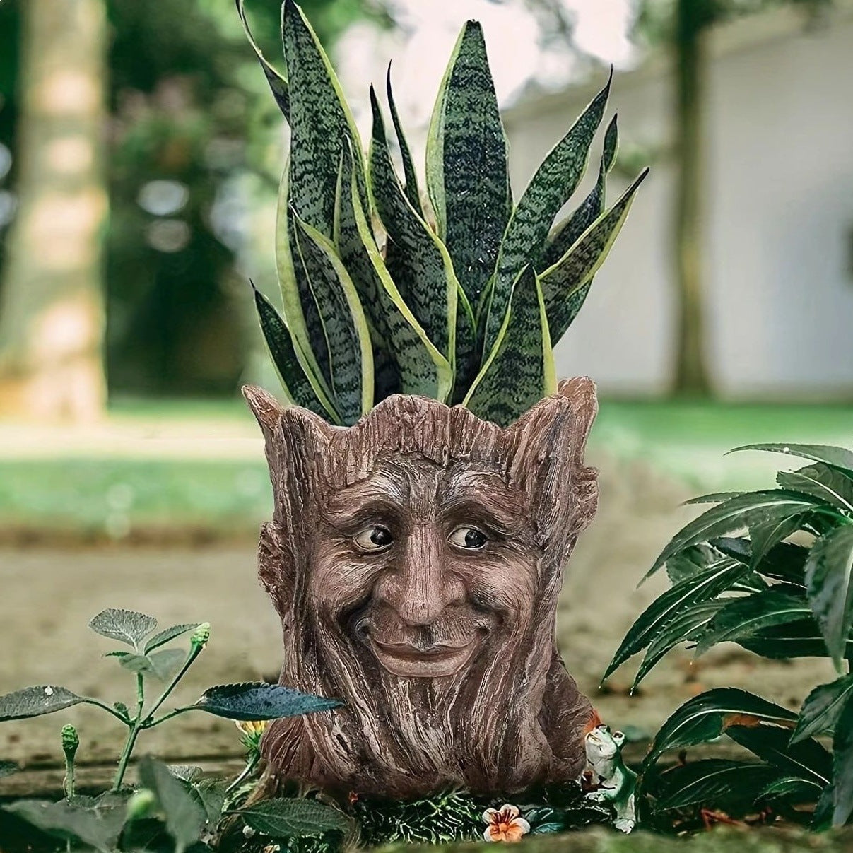 Whimsical "Old Man" Planter — Home Potted Plant Decor