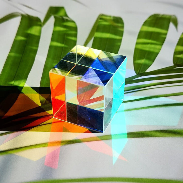 Crystal Cube Prism Light and Shadow Mirror