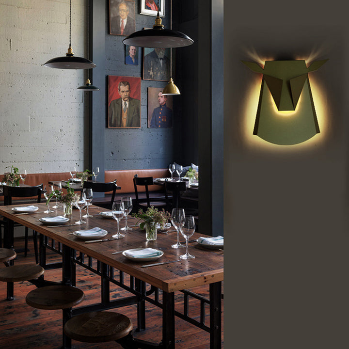 Decorative LED Bull-Head Wall Lamp