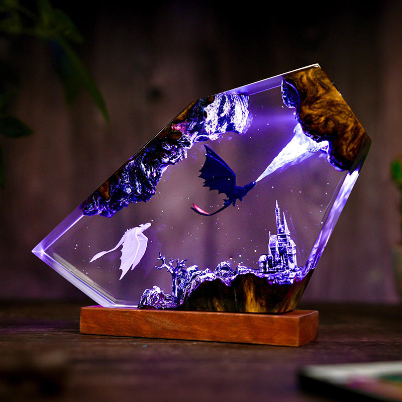 Wrath of Light Epoxy Resin Lamp