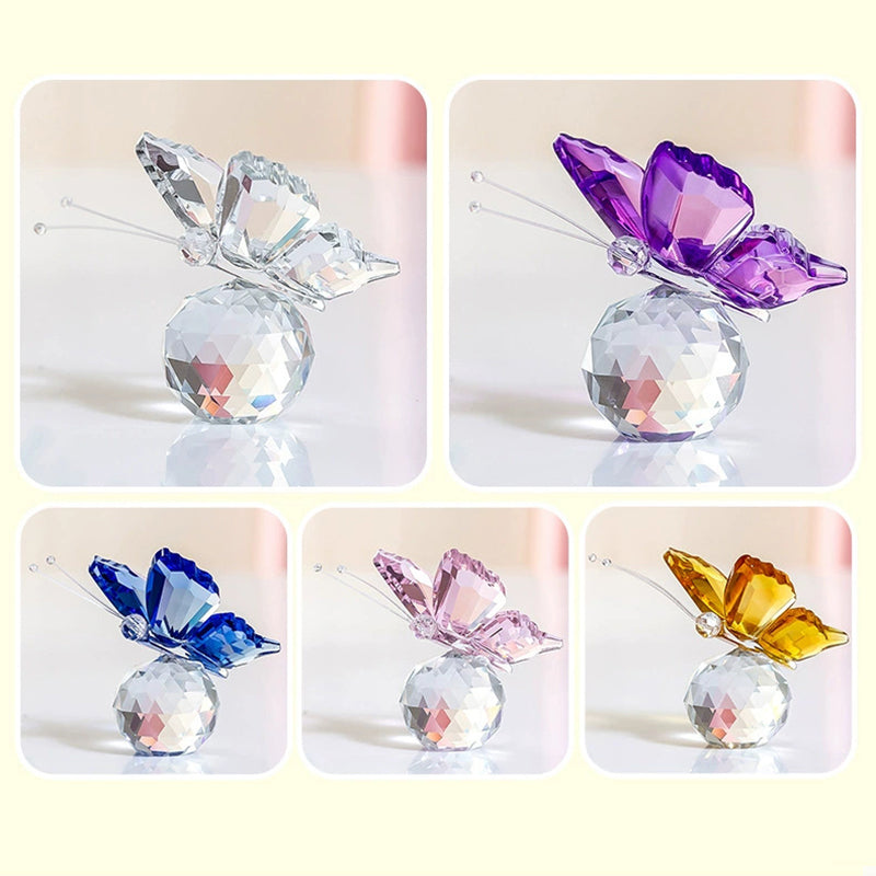 Small crystal butterfly ornament
