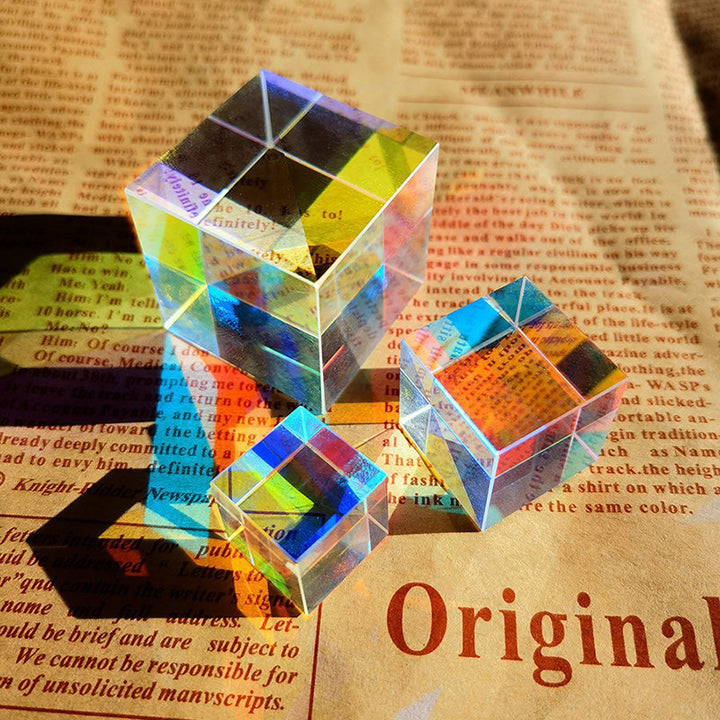 Crystal Cube Prism Light and Shadow Mirror