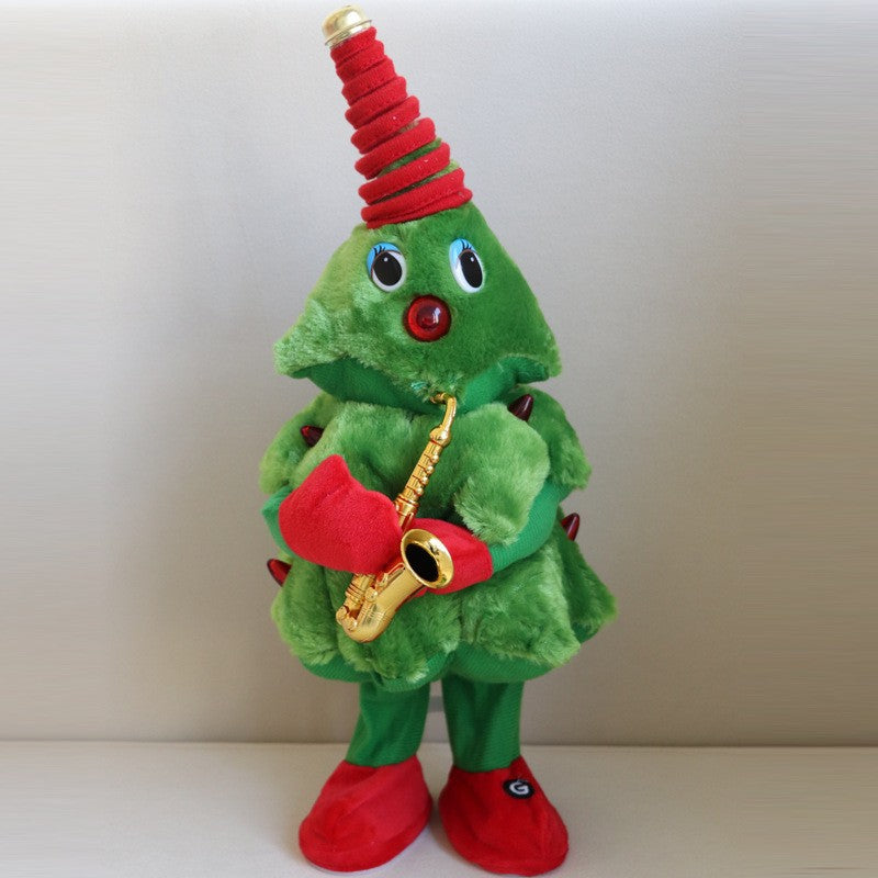 Electric swaying plush toy that sings and dances
